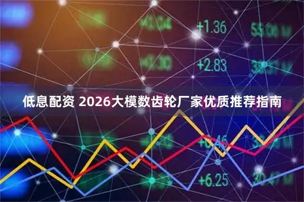 低息配资 2026大模数齿轮厂家优质推荐指南